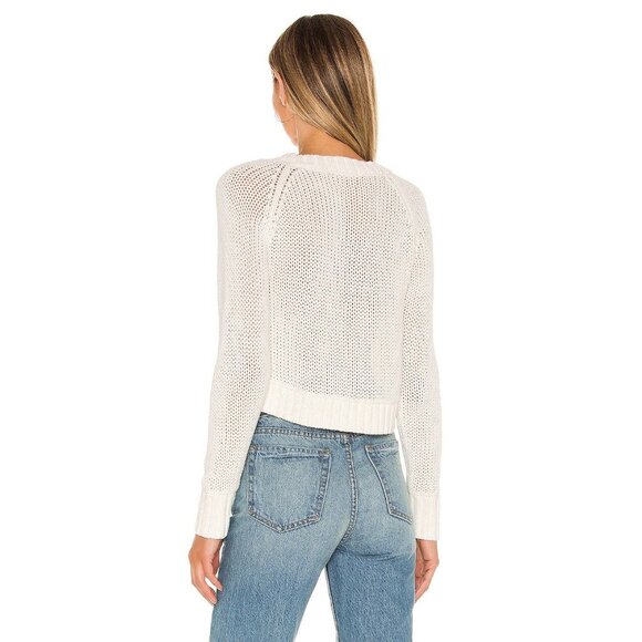 Tularosa Margot White Open Knit Cardigan - Picture 4 of 7